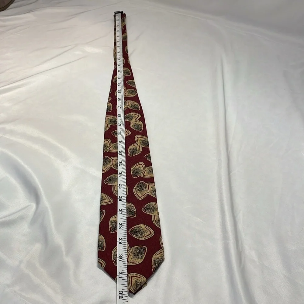 Innocenti Italy Maroon and‎ Floral Tie Men's Accessories Formal Business Casual